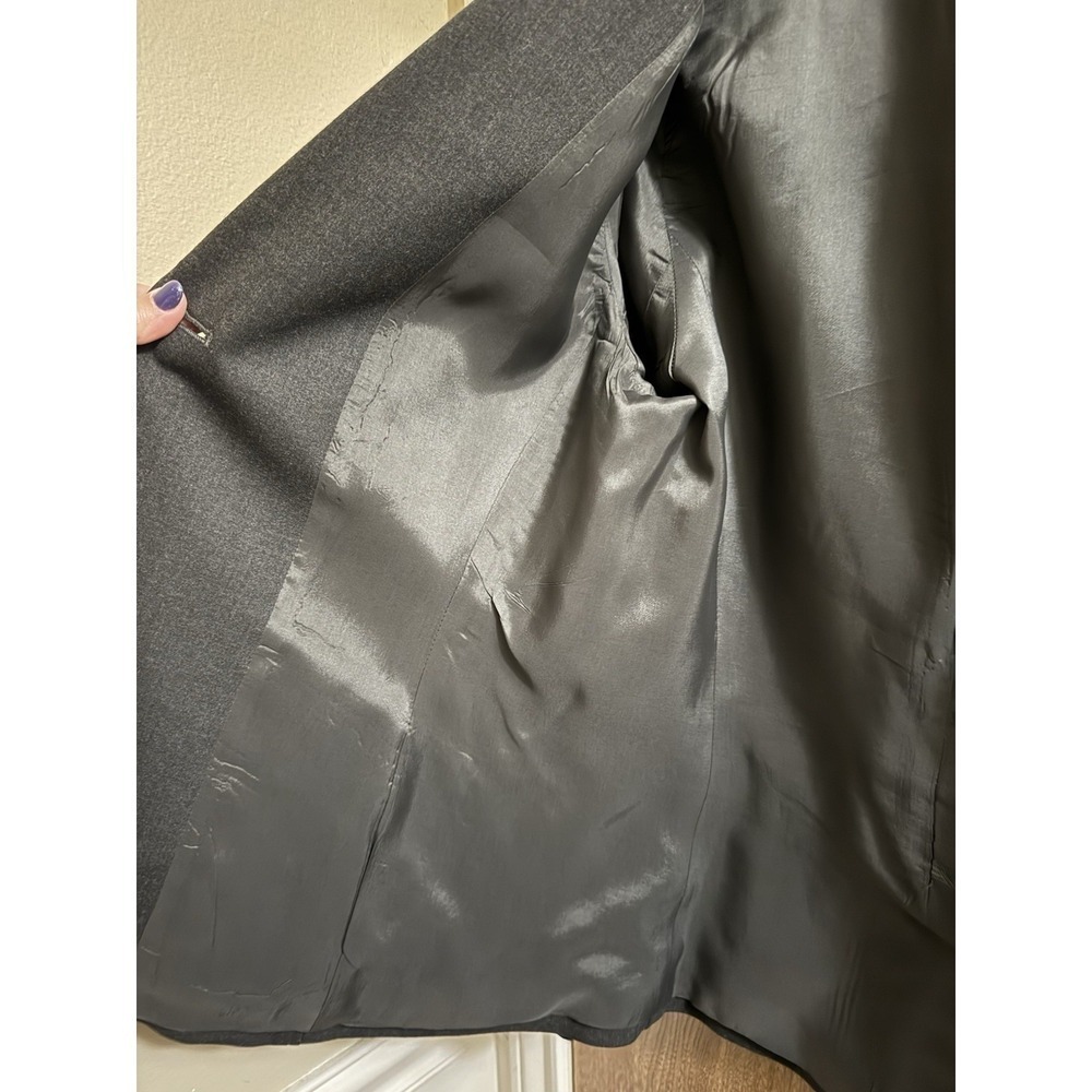 Brooks Brothers Women's Milano Fit Blazer Jacket Size 10 Charcoal Gray Button - Picture 8 of 13